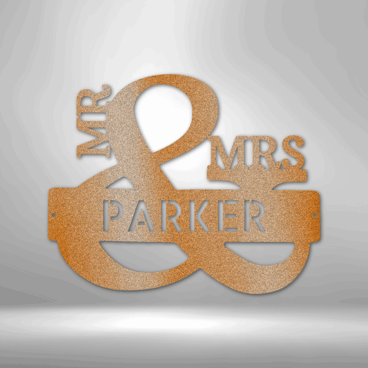 Couples Monogram - Premium Steel Sign