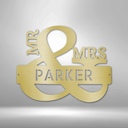 Couples Monogram - Premium Steel Sign