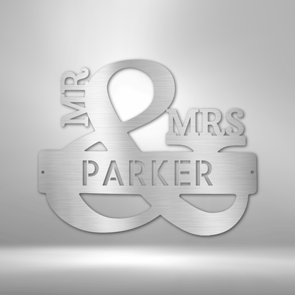 Couples Monogram - Premium Steel Sign