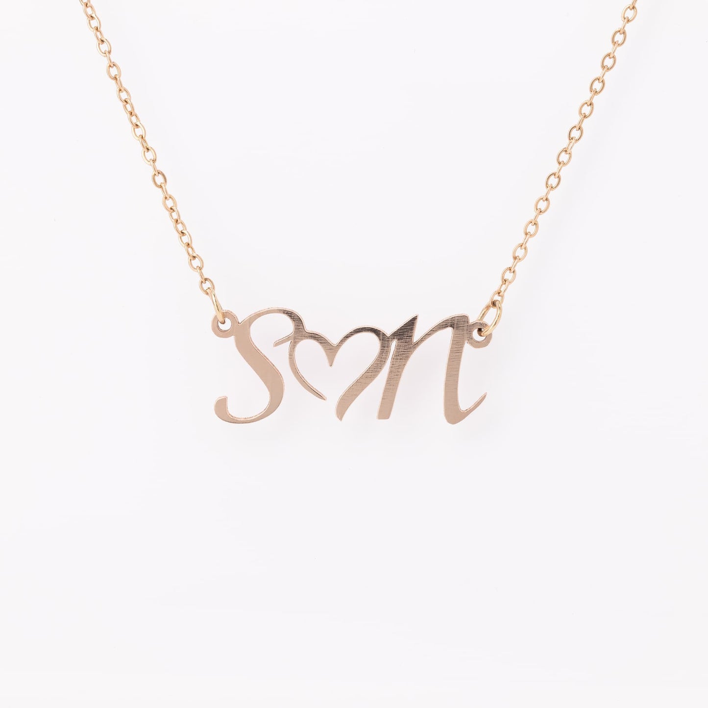 Personalized Initial Heart Necklace...