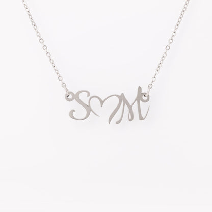 Personalized Initial Heart Necklace...