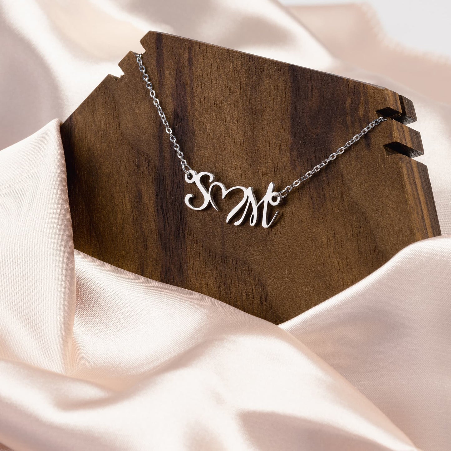 Personalized Initial Heart Necklace...