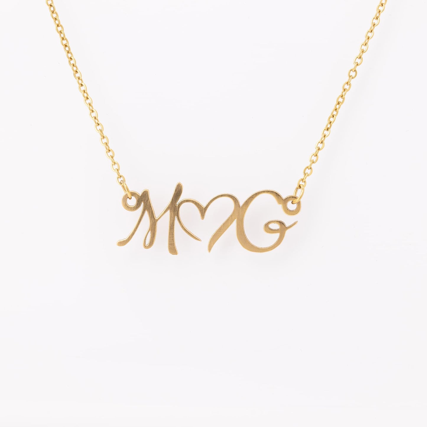 Personalized Initial Heart Necklace...