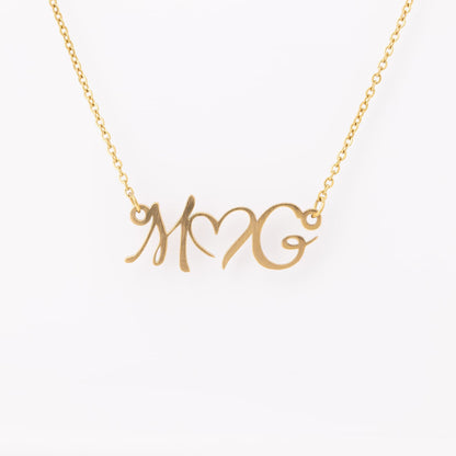 Personalized Initial Heart Necklace...