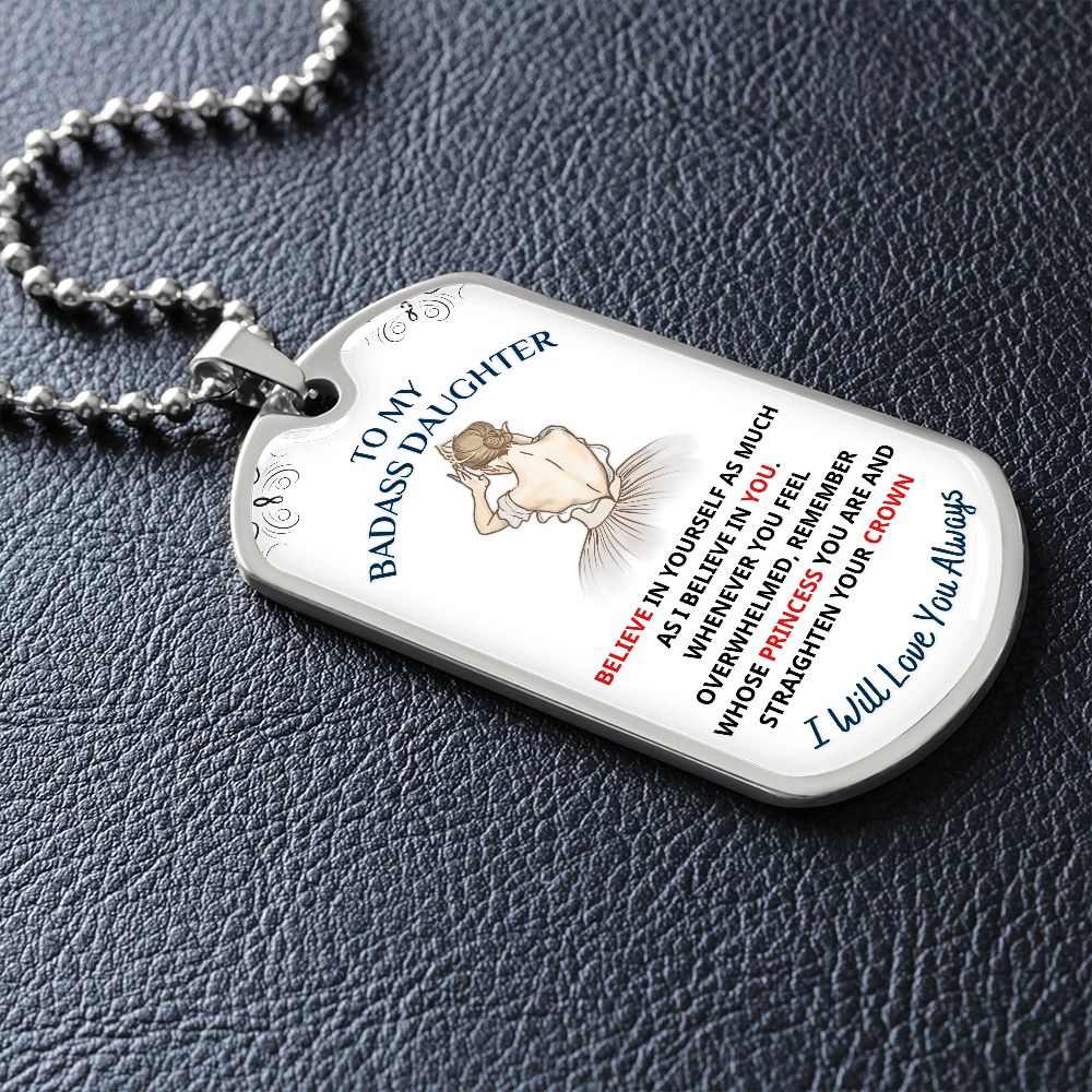 To My Daughter, My Princess.... Premium Necklace