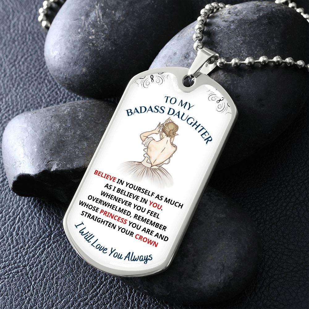 To My Daughter, My Princess.... Premium Necklace