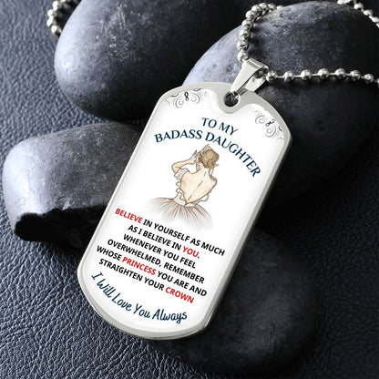 To My Daughter, My Princess.... Premium Necklace