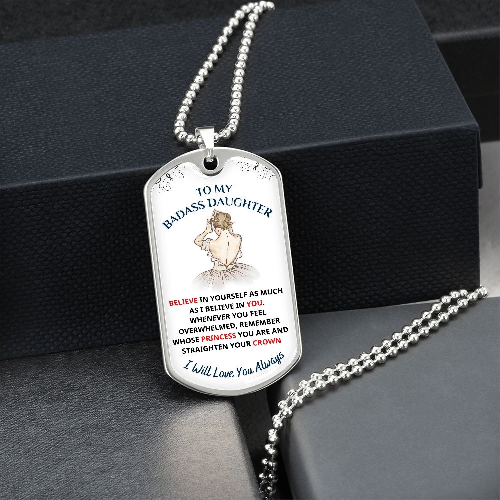 To My Daughter, My Princess.... Premium Necklace