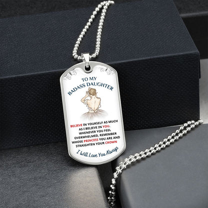 To My Daughter, My Princess.... Premium Necklace
