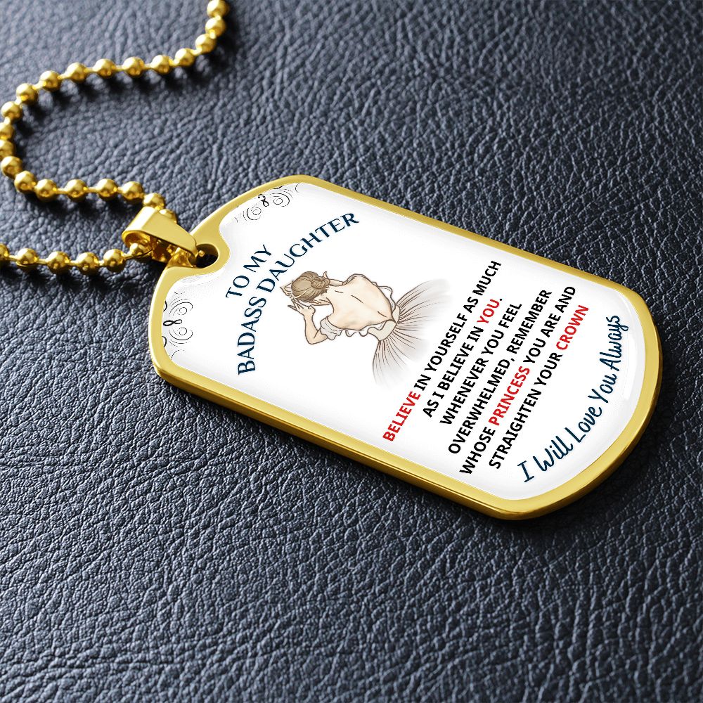 To My Daughter, My Princess.... Premium Necklace