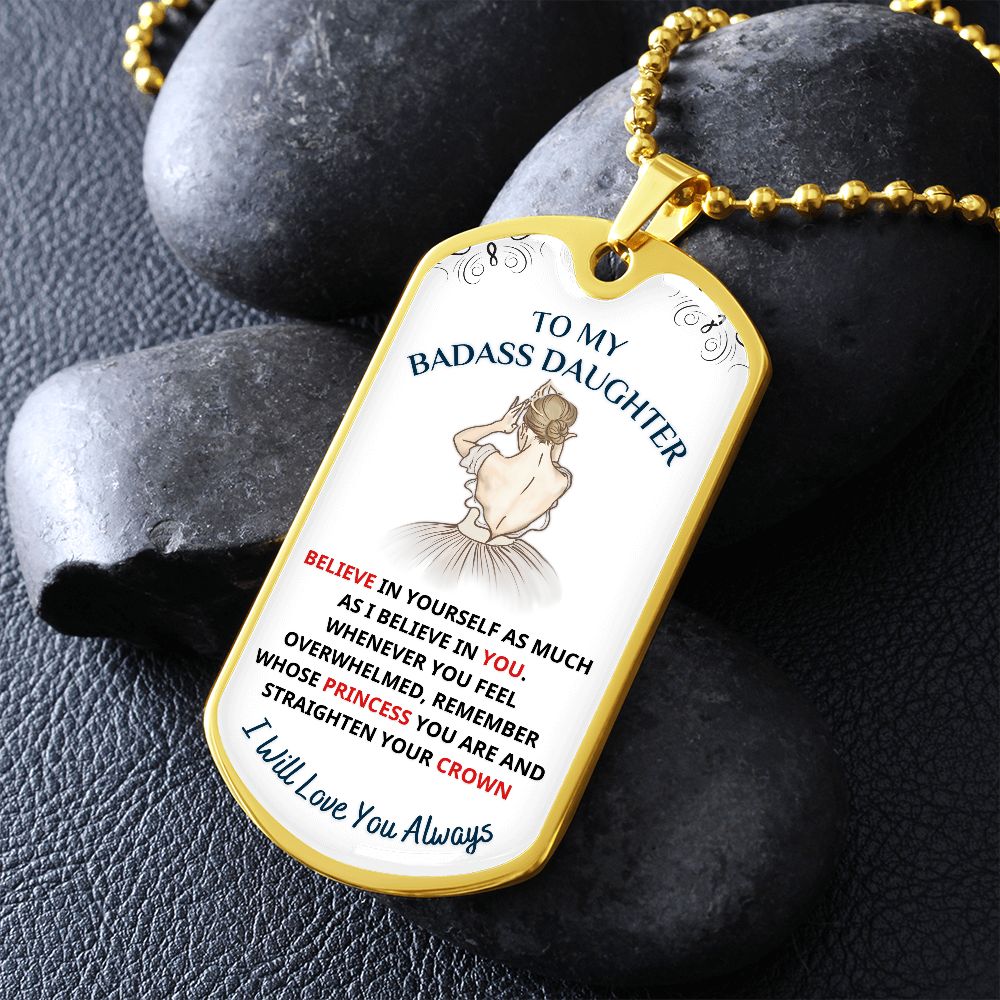 To My Daughter, My Princess.... Premium Necklace