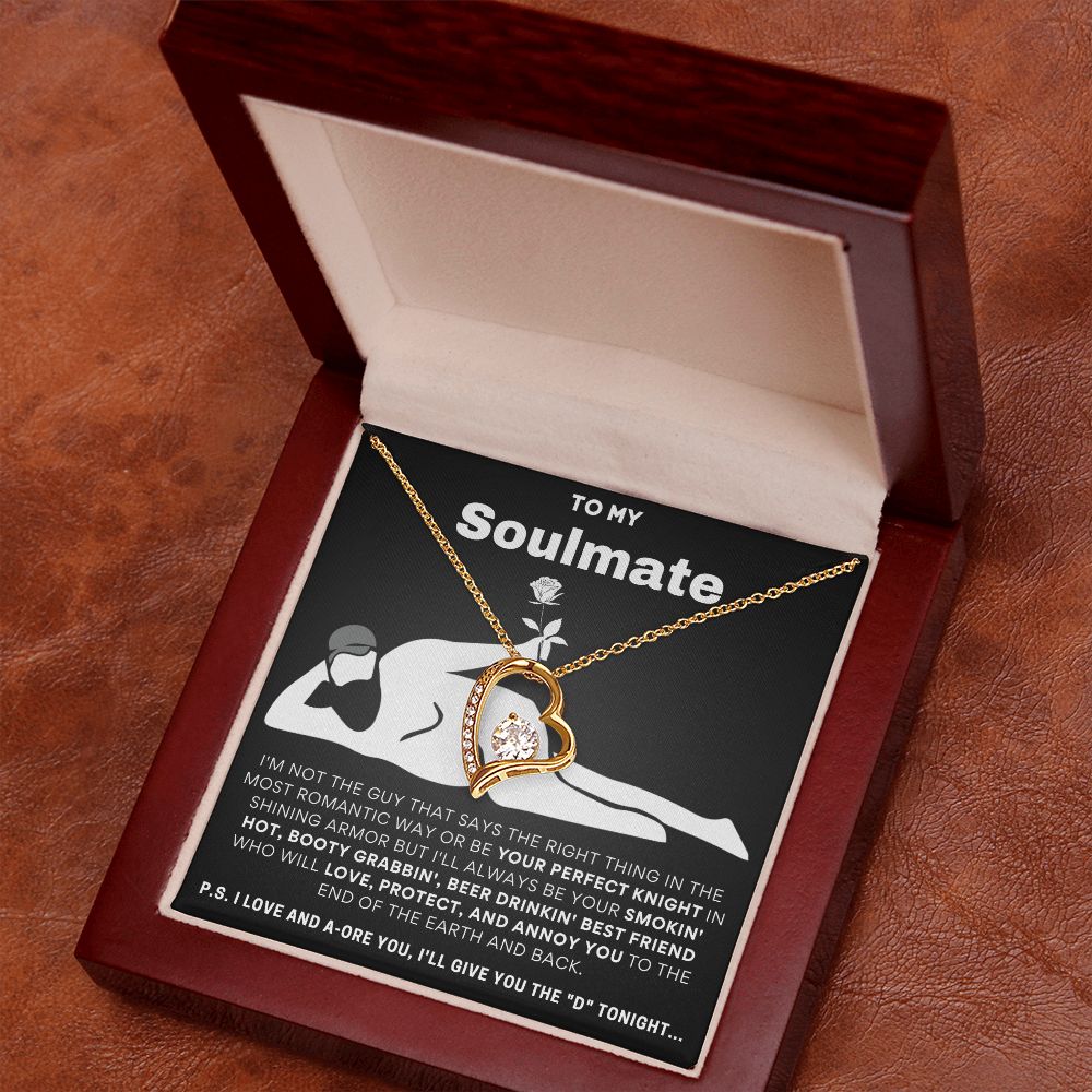 To My Soulmate, I'll Give You The D... Luxury Forever Love Necklace