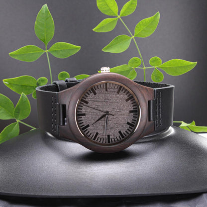 I Hooked The Best DAD Natural Wooden Watch