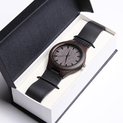 I Hooked The Best DAD Natural Wooden Watch