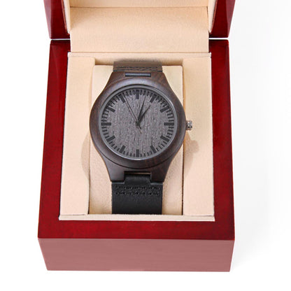 I Hooked The Best DAD Natural Wooden Watch