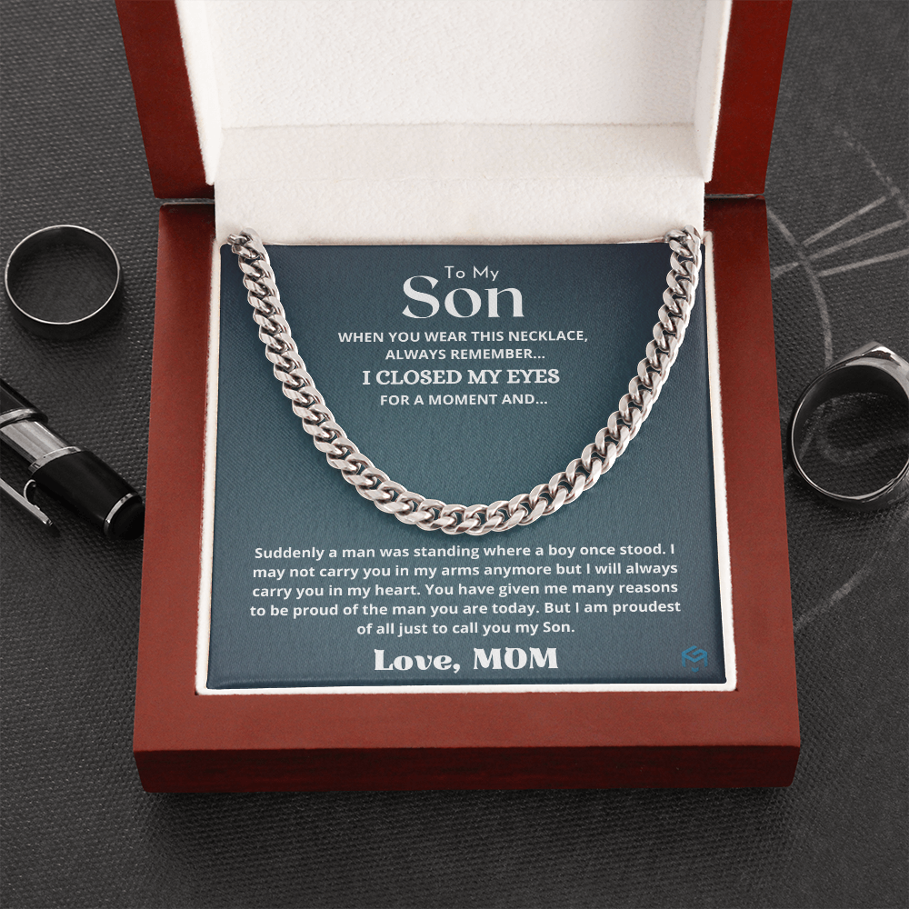 To My Son, I Am Proud Of You...