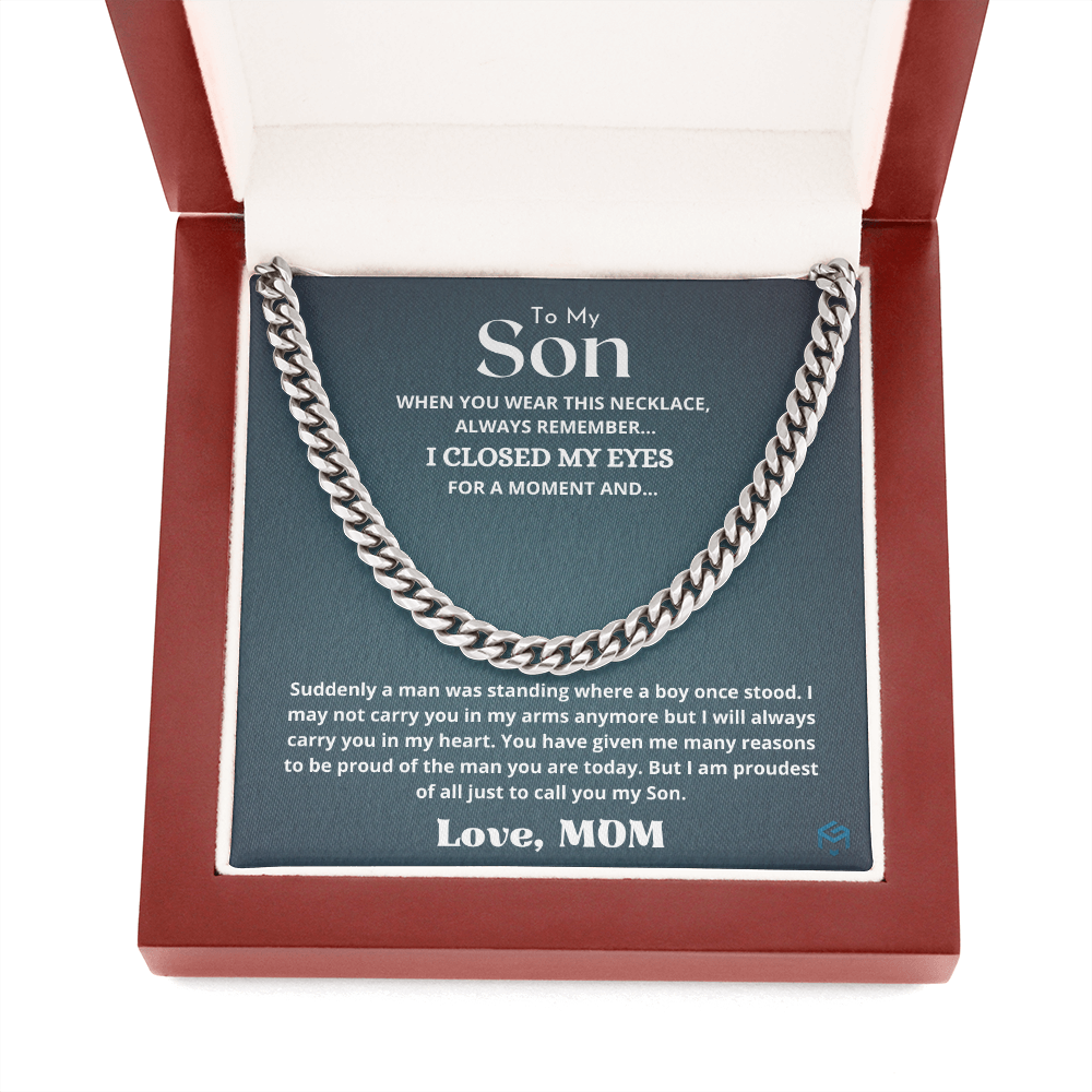 To My Son, I Am Proud Of You...