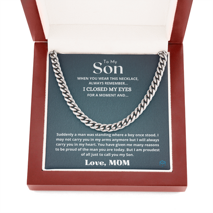 To My Son, I Am Proud Of You...