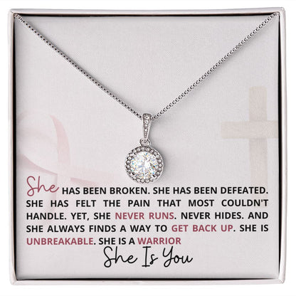 She Is A Warrior... Hope Necklace