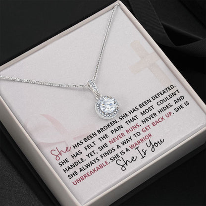 She Is A Warrior... Hope Necklace
