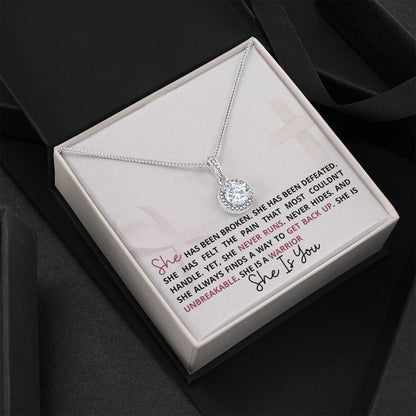 She Is A Warrior... Hope Necklace