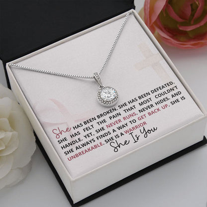 She Is A Warrior... Hope Necklace