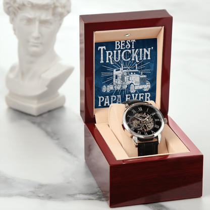 Best Trucking Papa Ever Luxury Watch