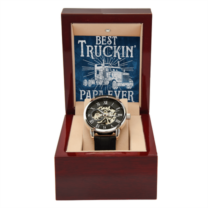 Best Trucking Papa Ever Luxury Watch