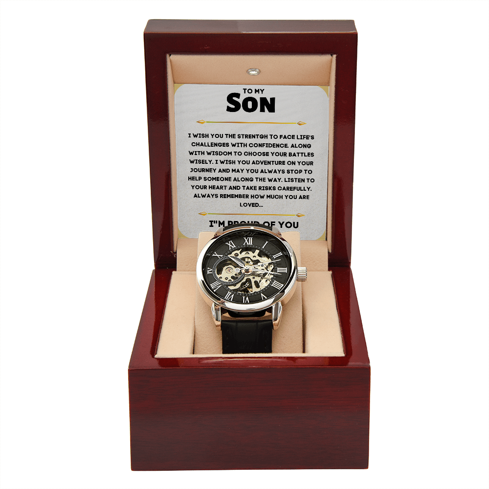 TO MY SON, I'M PROUD OF YOU...