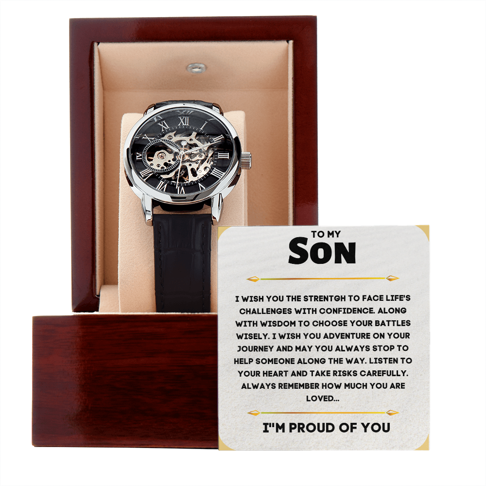 TO MY SON, I'M PROUD OF YOU...