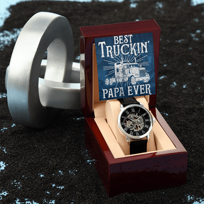 Best Trucking Papa Ever Luxury Watch