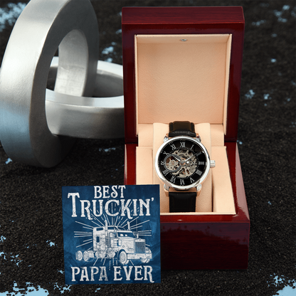 Best Trucking Papa Ever Luxury Watch