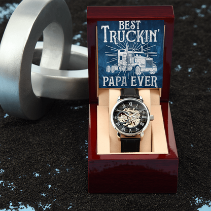 Best Trucking Papa Ever Luxury Watch