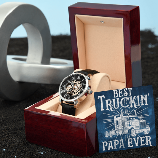 Best Trucking Papa Ever Luxury Watch