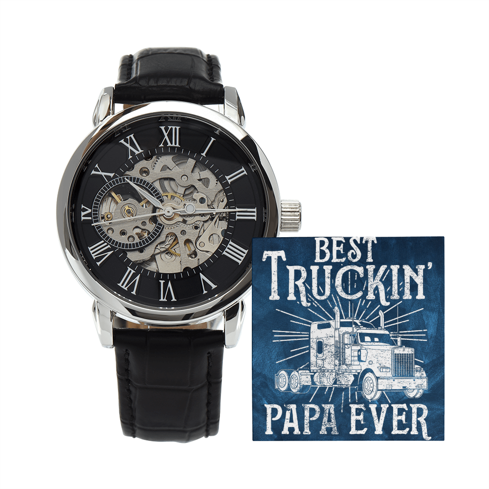 Best Trucking Papa Ever Luxury Watch