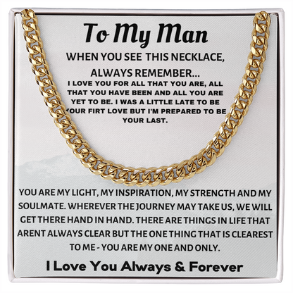 To My Man, I Love You...