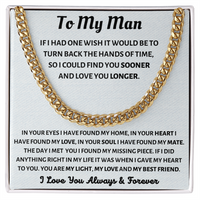 14K Gold Over Stainless Steel Cuban Link Chain