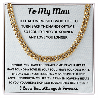 To My Man, If I Had One Wish...
