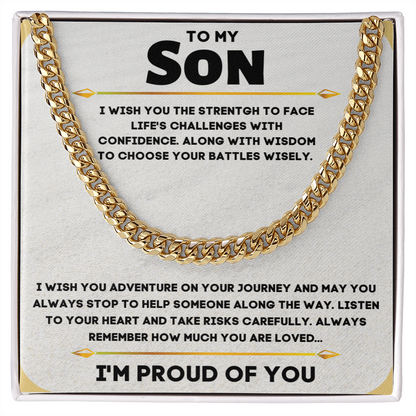 To My Son, I'm Proud Of You...