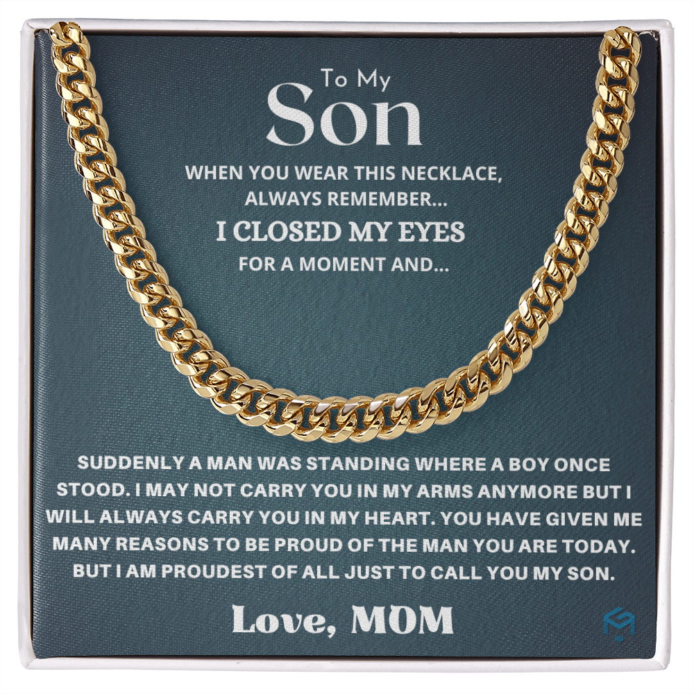 To My Son, When You Wear This...