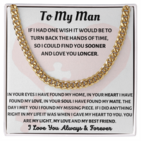 14K Gold Over Stainless Steel Cuban Link Chain