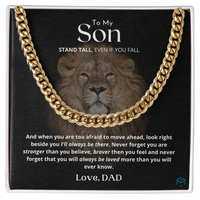 14K Gold Over Stainless Steel Cuban Link Chain