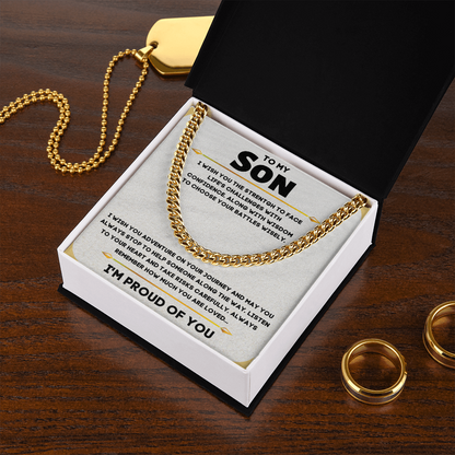 To My Son, I'm Proud Of You...
