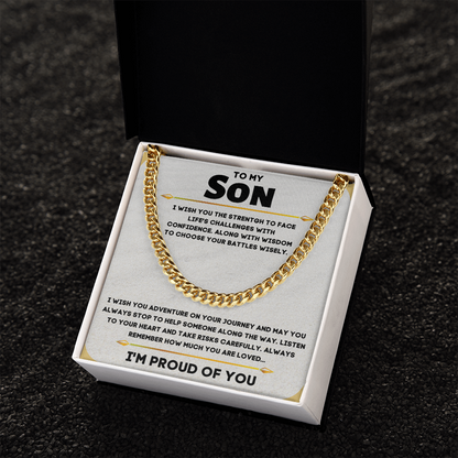 To My Son, I'm Proud Of You...