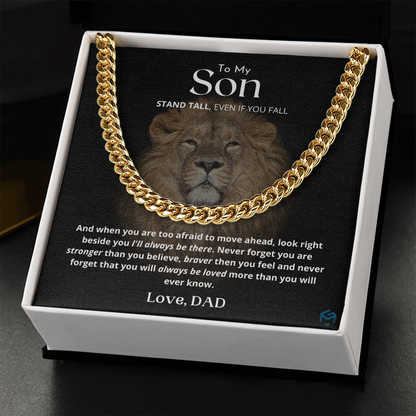 To My Son, Stand Tall...