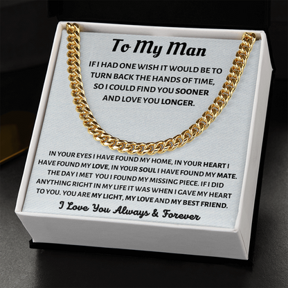 To My Man, If I Had One Wish...