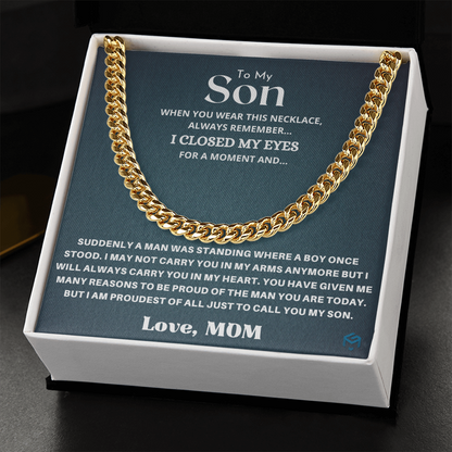 To My Son, When You Wear This...