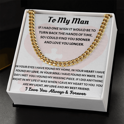 To My Man, If I Had One Wish...
