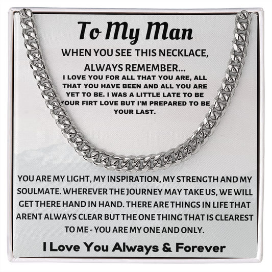 To My Man, I Love You...
