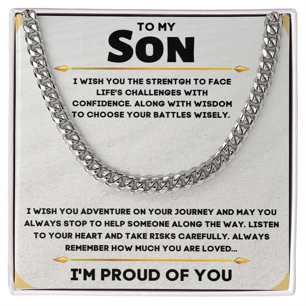 To My Son, I Wish You The Strength...